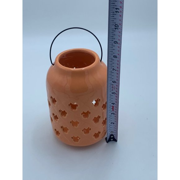 Disney Minnie Mouse Peach Ceramic Garden Lantern - Picture 3 of 5
